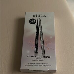 Stila Stroke of Genius Eye Duo - Black and Silver